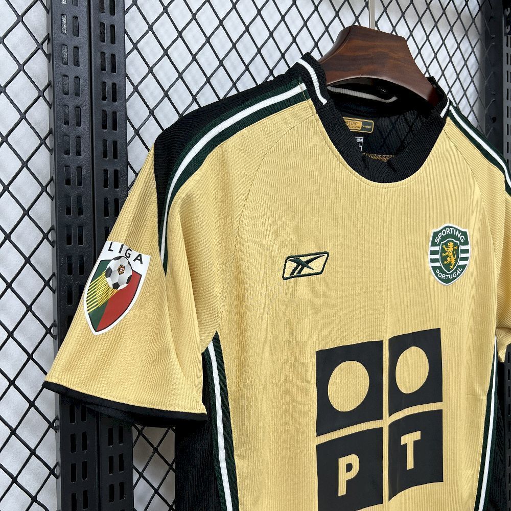 03-04 Sporting Lisbon Away Retro Kit Vintage T-Shirt Soccer AAAAJersey Yupoo 4
