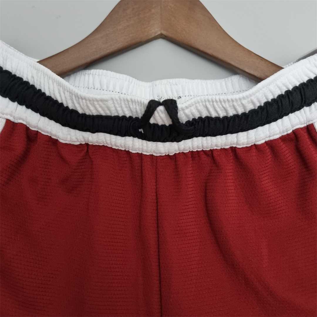 2022 Miami Heat NBA US Training Shorts Red Black 3