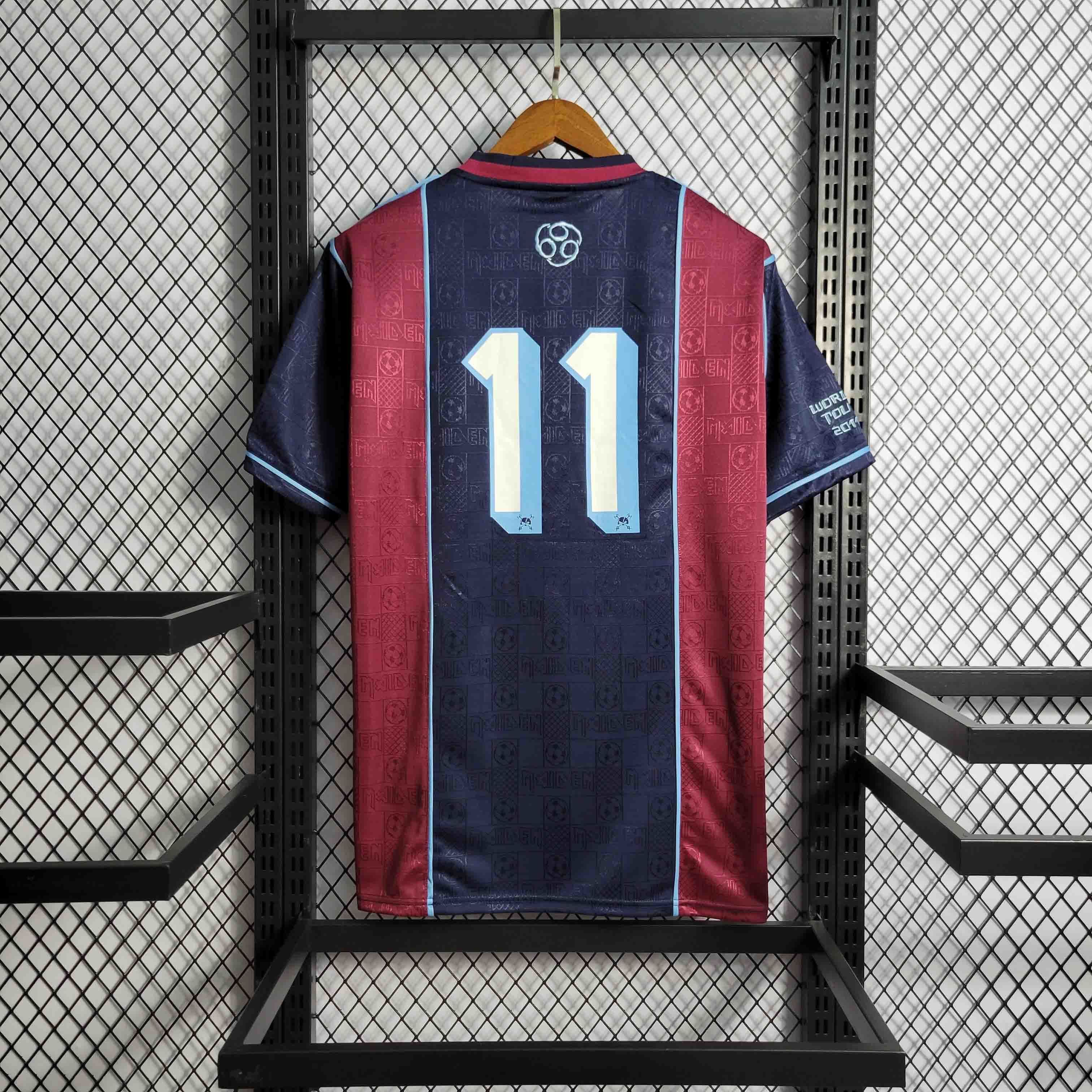 11-12 West Ham Iron Maiden Home Retro Kit Vintage Shirt Sport AAAAJersey Yupoo 5