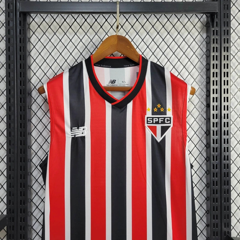 24-25 Sao Paulo Away Vest Uniform Football AAAAJersey Supplier 5