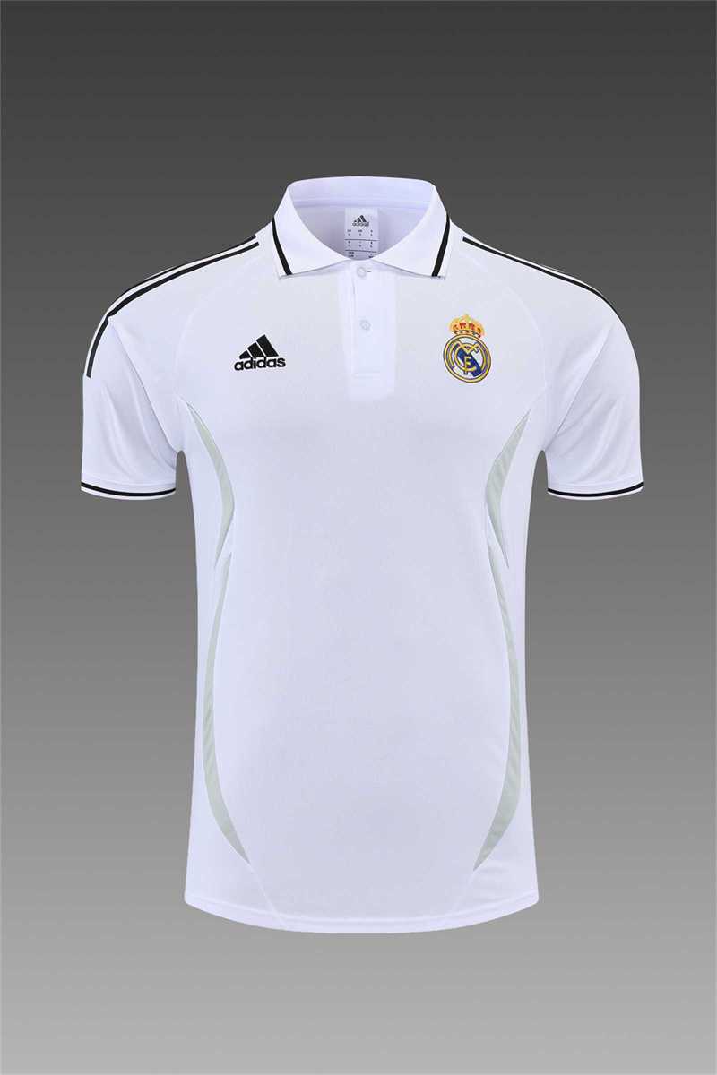 Real Madrid Polo white-black with three sides 1