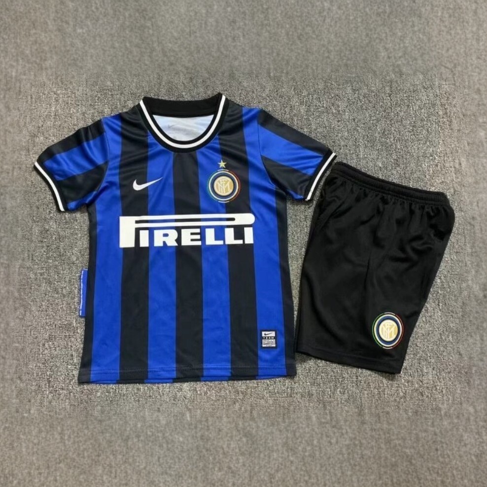09-10 Inter Milan Home Retro Kids Kits Children Shirt Soccer Jersey Yupoo 4