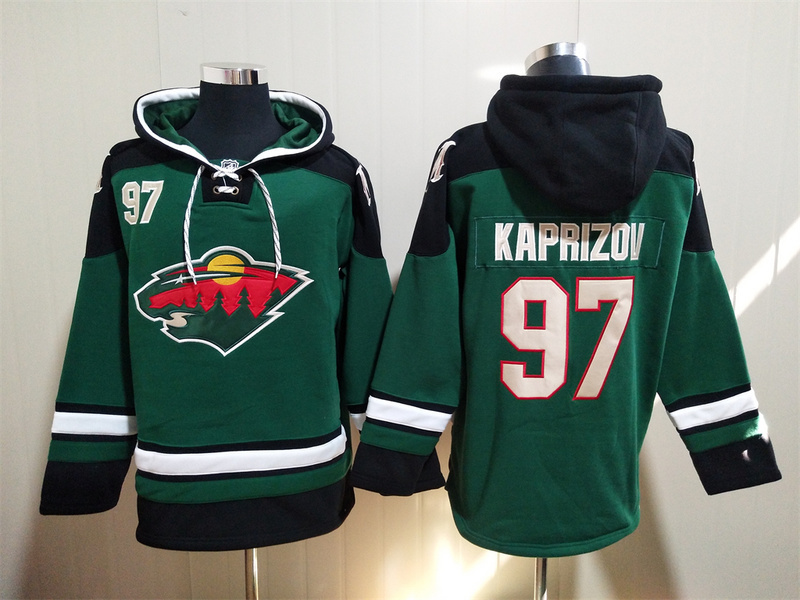Wild Hoodie Ice Hockey jersey【ID4161449】 M-3XL 明尼苏达荒野队帽衫冰球服 2