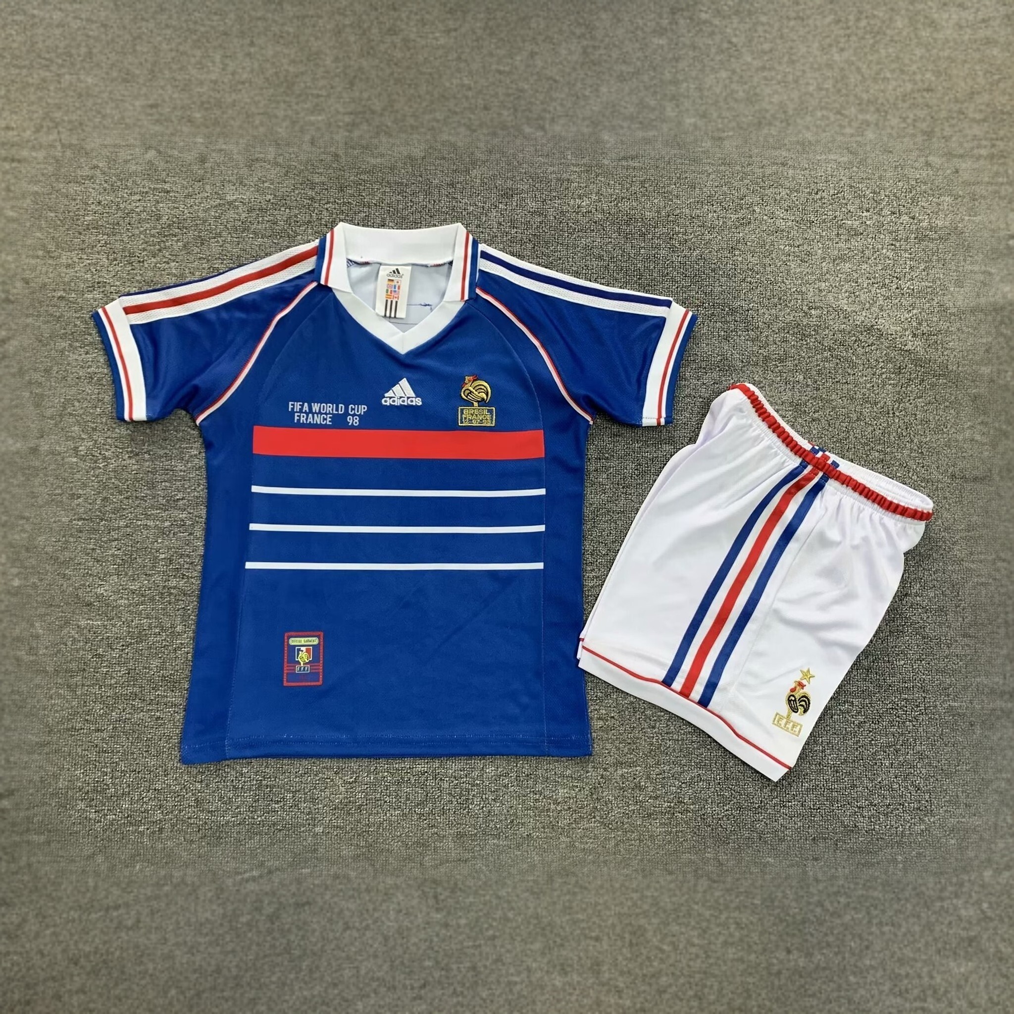 1998 France Home Kids Retro Kits World Cup Shirt Soccer Jerseys Yupoo 9