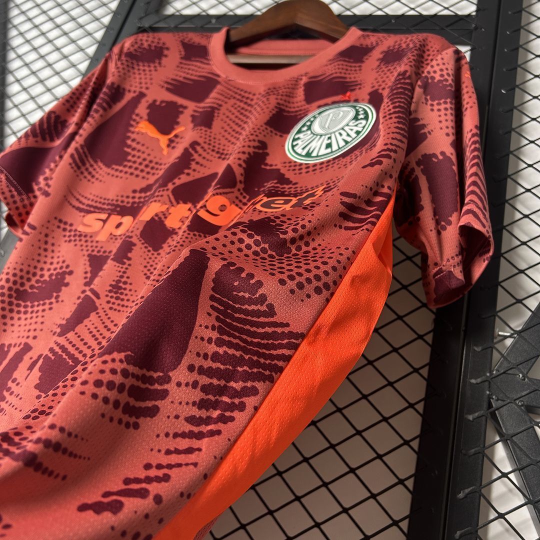 25-26 Palmeiras Goalkeeper Red Kit Soccer T-Shirt AAAAJersey Wholesale Yupoo 3