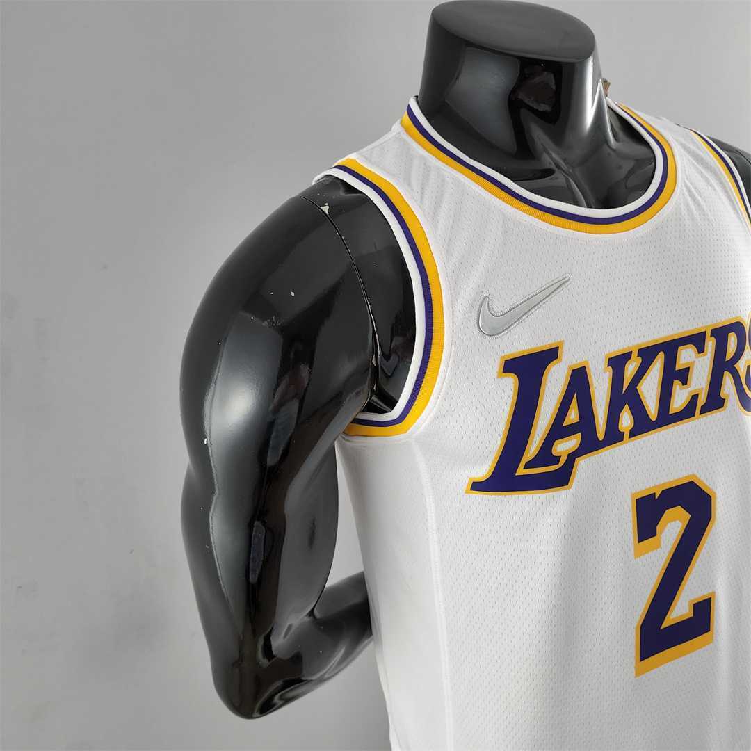 75th Anniversary IRVING #2 Los Angeles Lakers White NBA Jersey 7