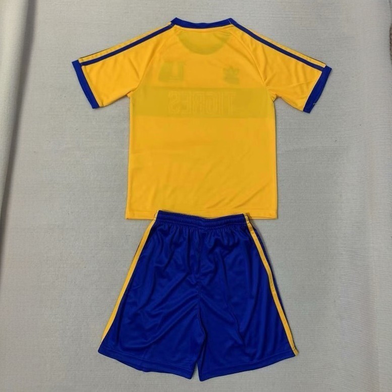 23-24 Tigres UANL Kids Kits Special Edition Yellow Children Sets Soccer Jerseys Yupoo 1