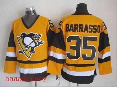 Pittsburgh Penguins retro ice hockey jersey M-3XL 匹兹堡企鹅队复古冰球服 1