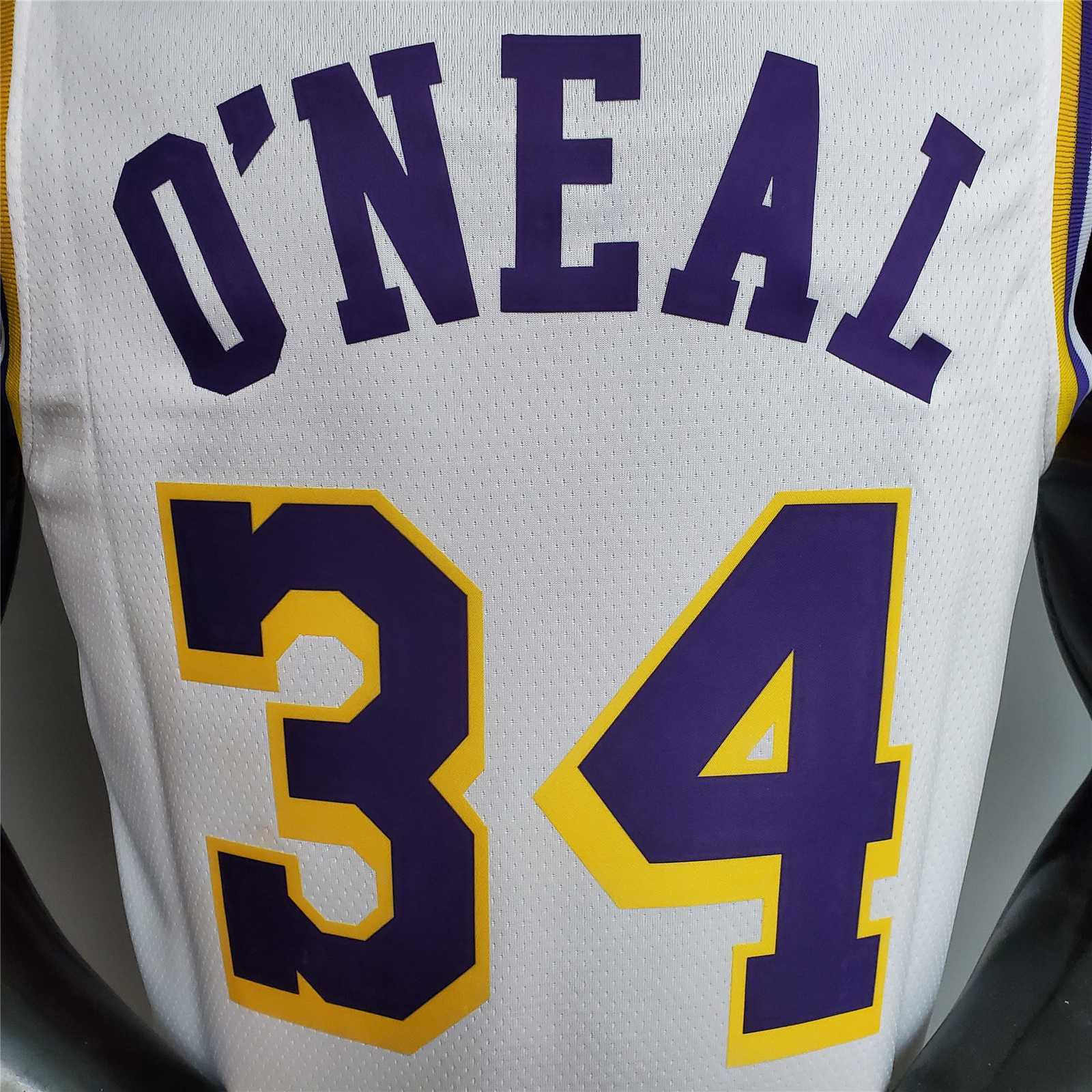 O'Neal #34 Lakers Round neck white 1