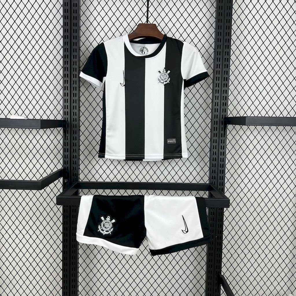 24-25 Corinthians Third Kids Kit Soccer AAAAJersey 16-28