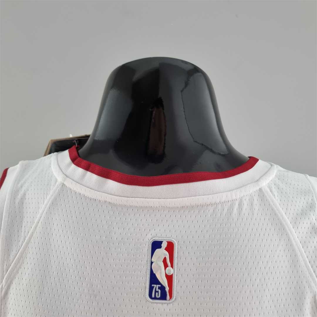 75th Anniversary Miami Heat BUTLER#22 White NBA Jersey 9