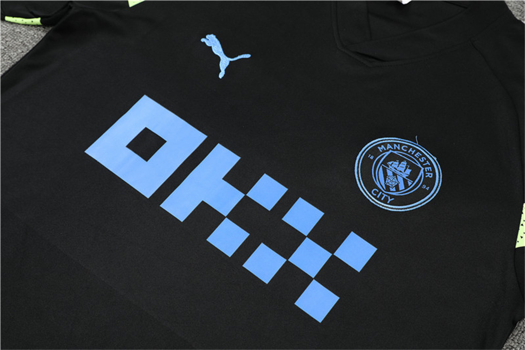 22-23 Manchester City Training Kit Black 5