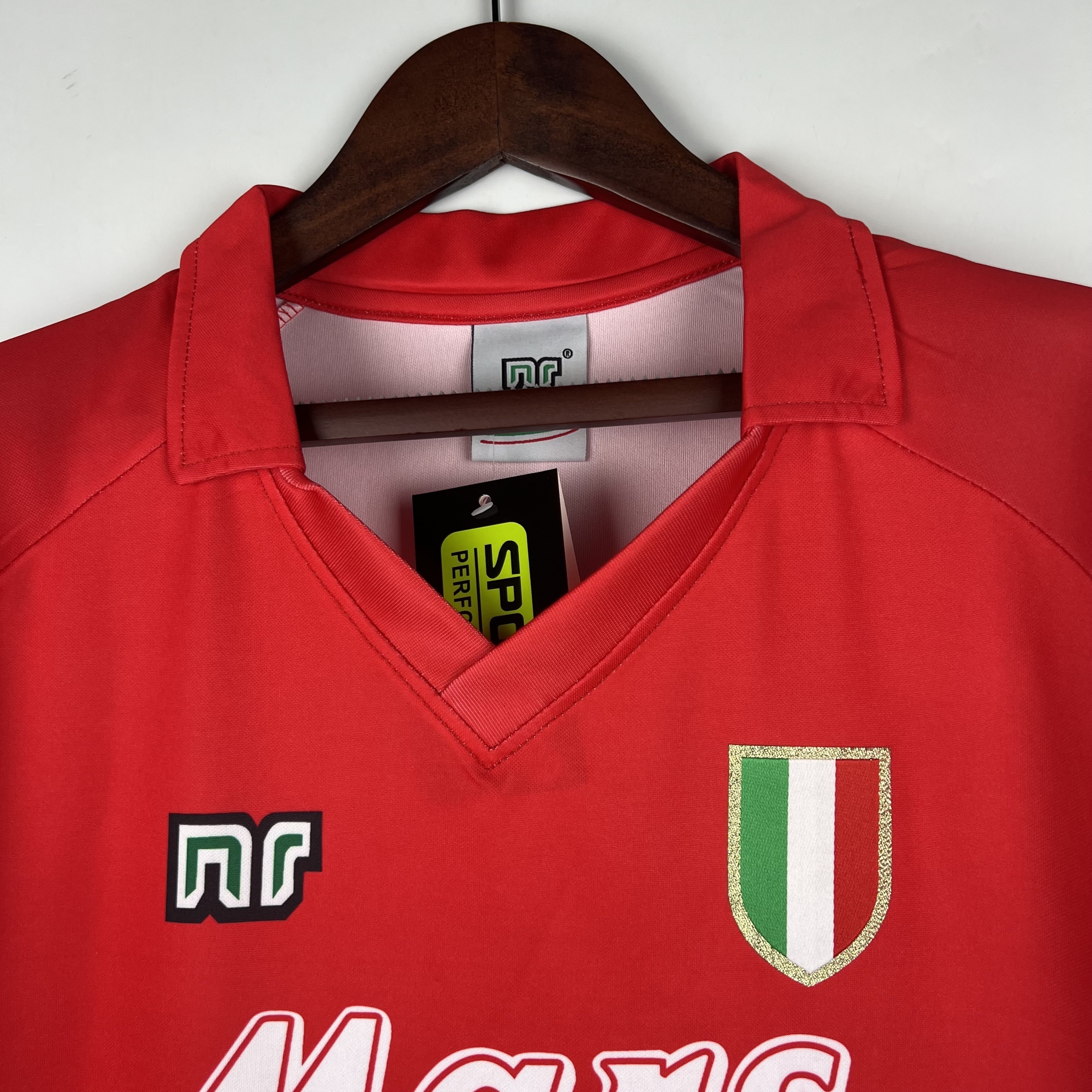 90-91 Napoli away S-XXL football t-shirt 8