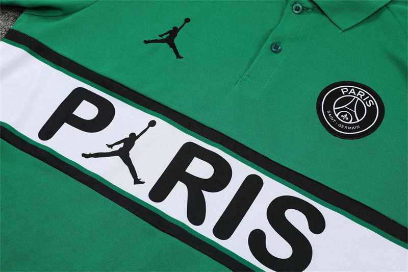 Polo Jordan PSG green corsage 5