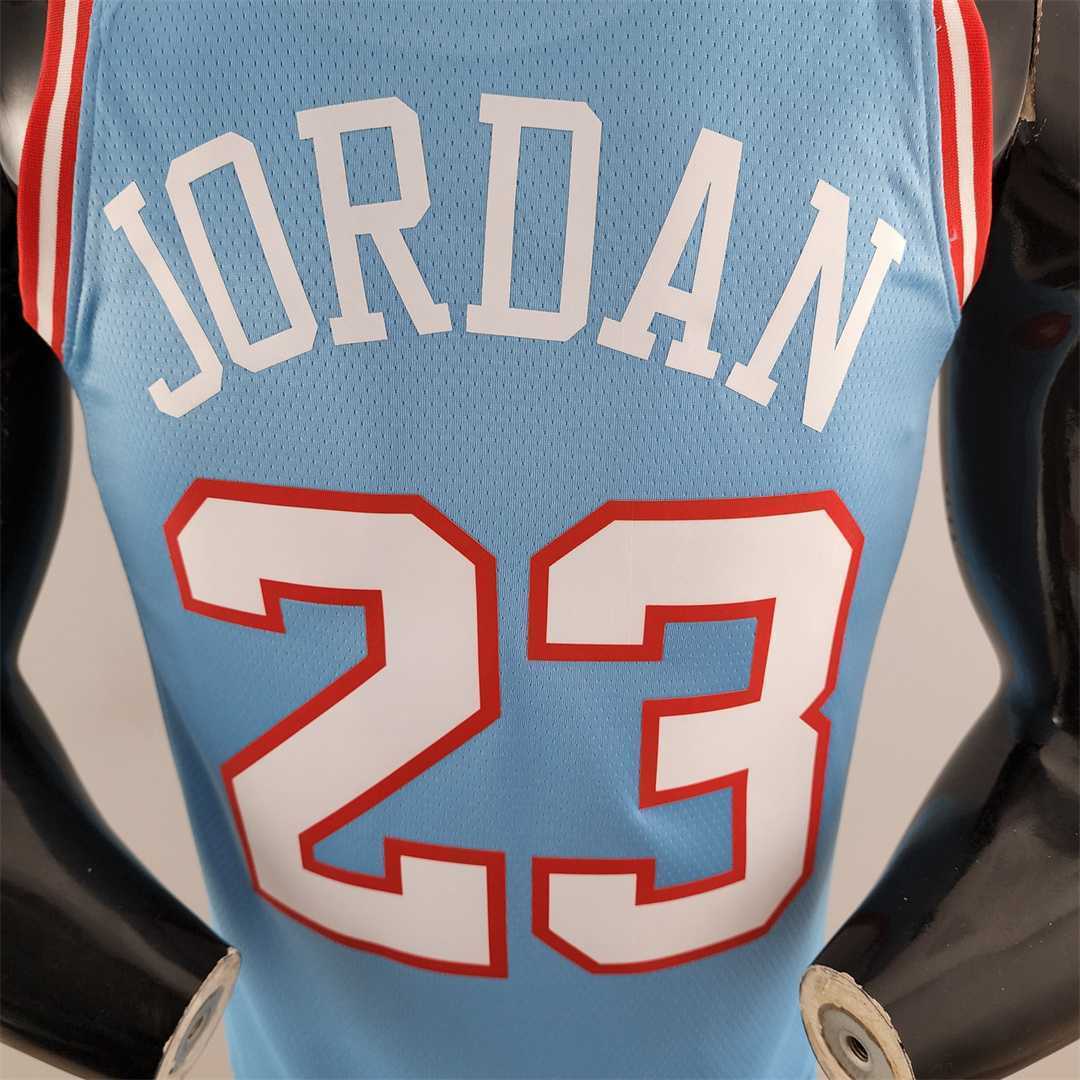 Chicago Bulls JORDAN#23 Blue NBA Jersey 1