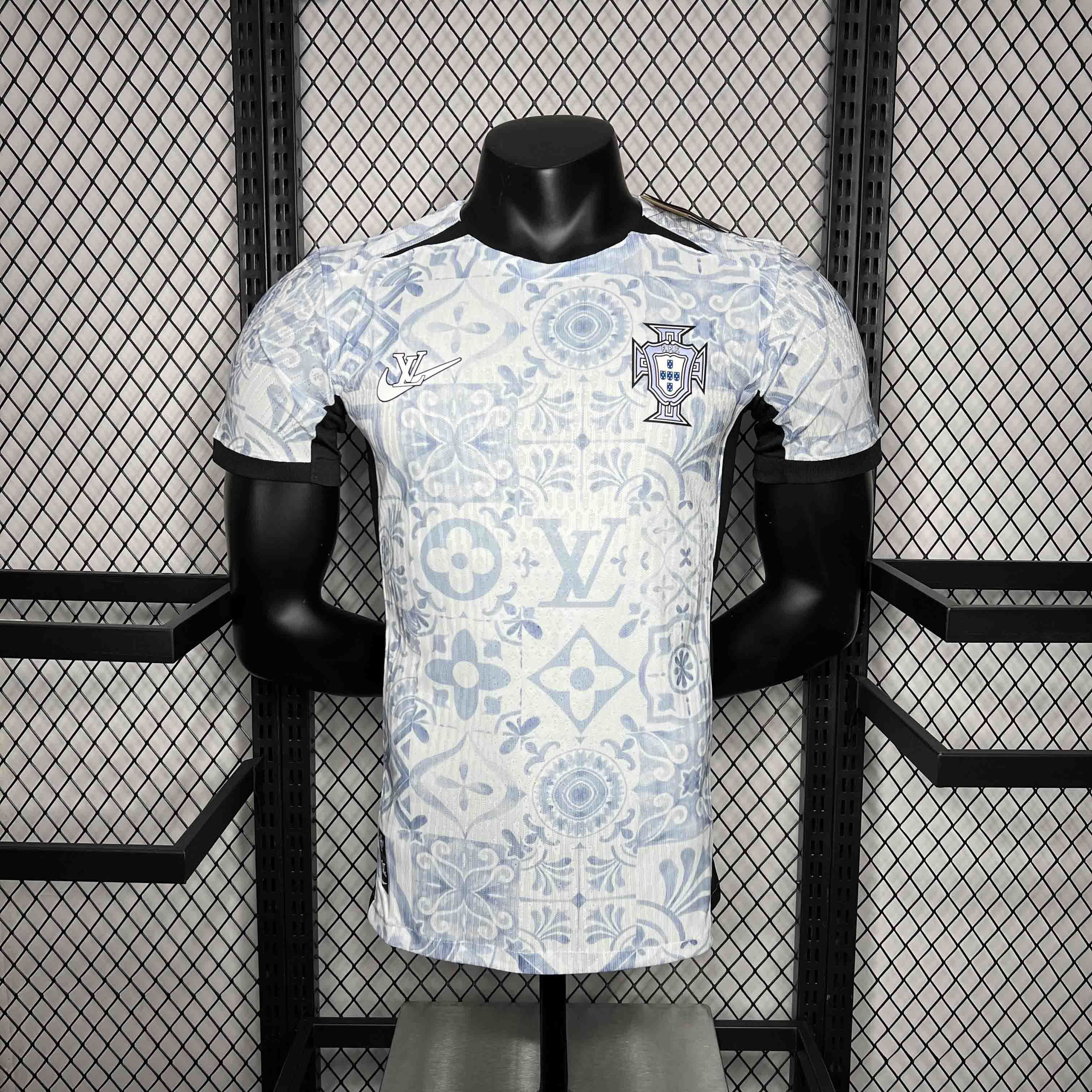 2024 Portugal Co-Branded LV Special Edition Player Version Shirt AAAAJersey Supplier Yupoo