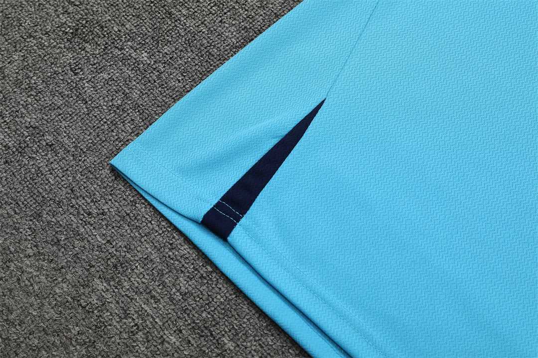 22-23 Atletico Madrid Training Short Sleeve Kit Blue 5