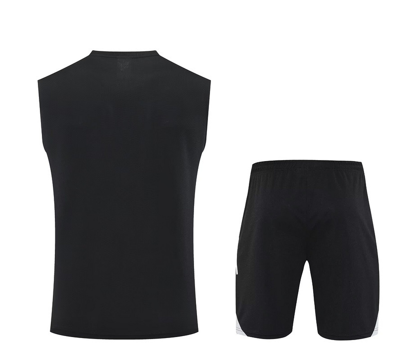 25-26 Argentina Black Training Kits Football Vest Suits 2