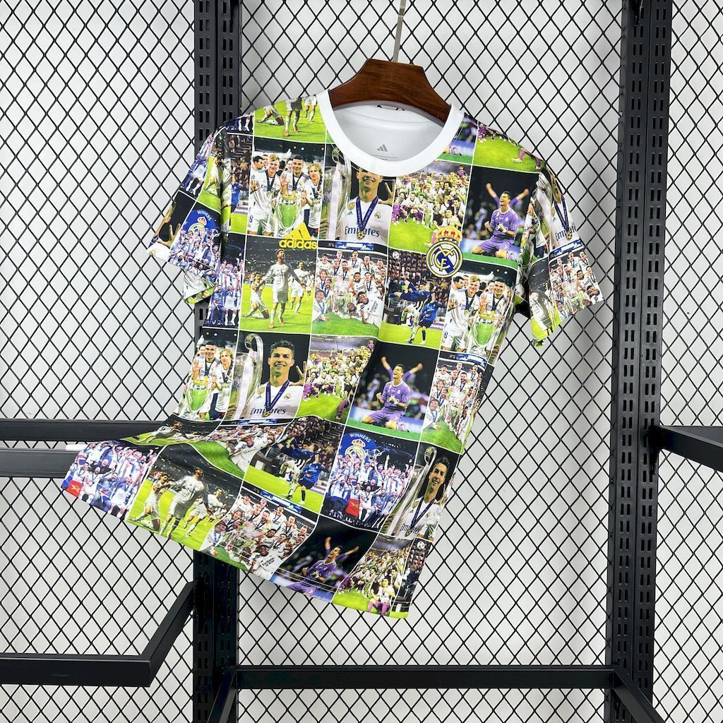 25-26 Real Madrid 15 UCL Champions Special Edition T-Shirt Football Apparels Soccer AAAAJersey 3