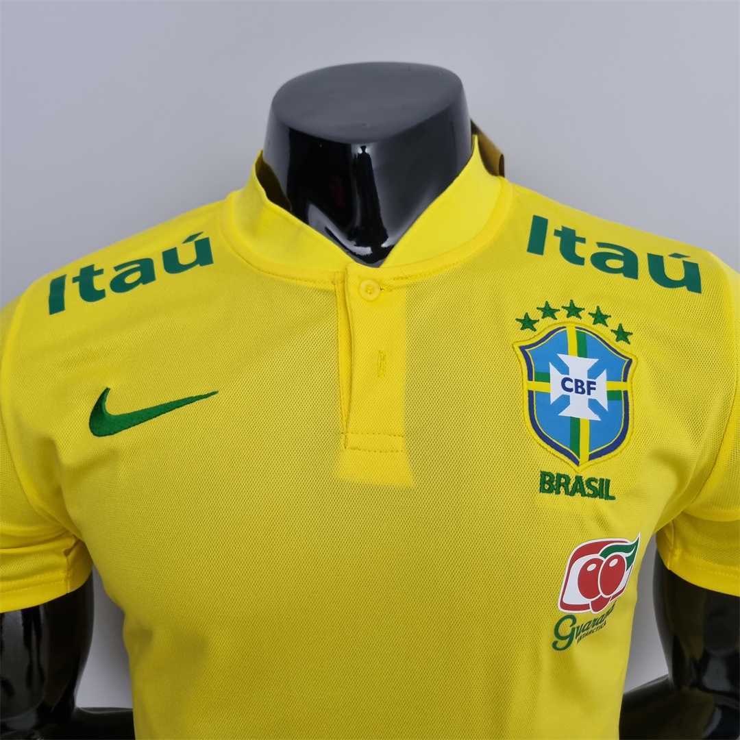 Brazil Low Neck POLO yellow 4