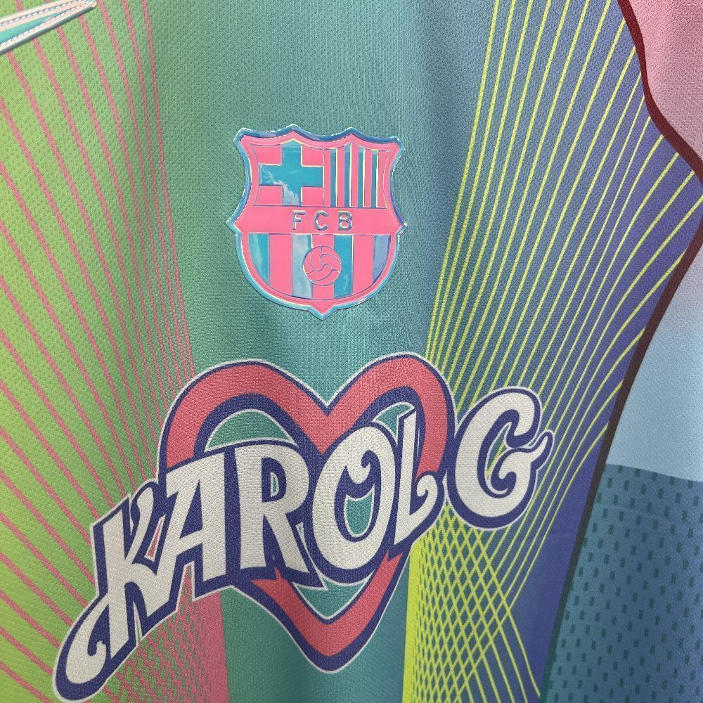 25-26 Barcelona Blue X KAROLG Football T-Shirt Custom Edition AAAAJersey Dropship Yupoo 2