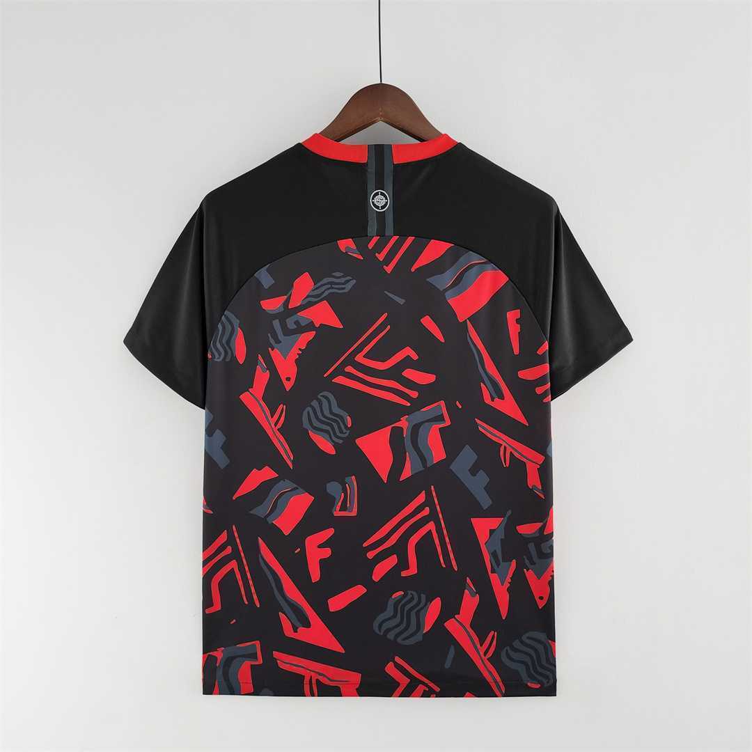 2022 Brazil training suit red black 3