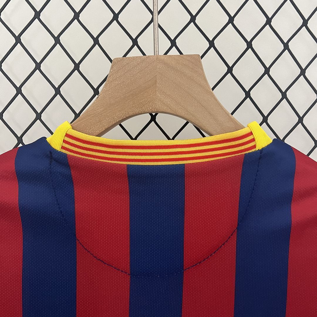 13-14 Barcelona Home Retro Kids Kits Children Shirt Cheap Jersey Yupoo 9