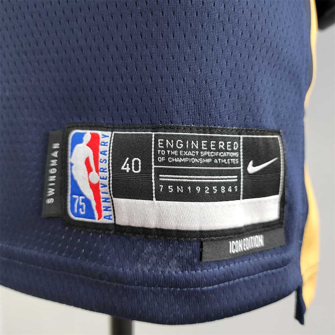 75th Anniversary New Orleans Pelicans Williams #1 Navy Blue NBA Jersey 1