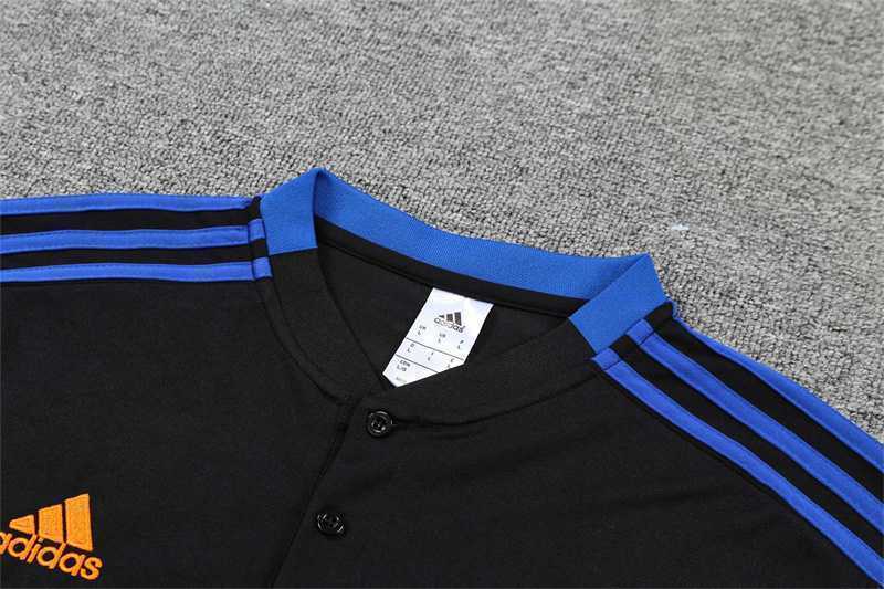 Real Madrid Polo black with yellow-logo 7