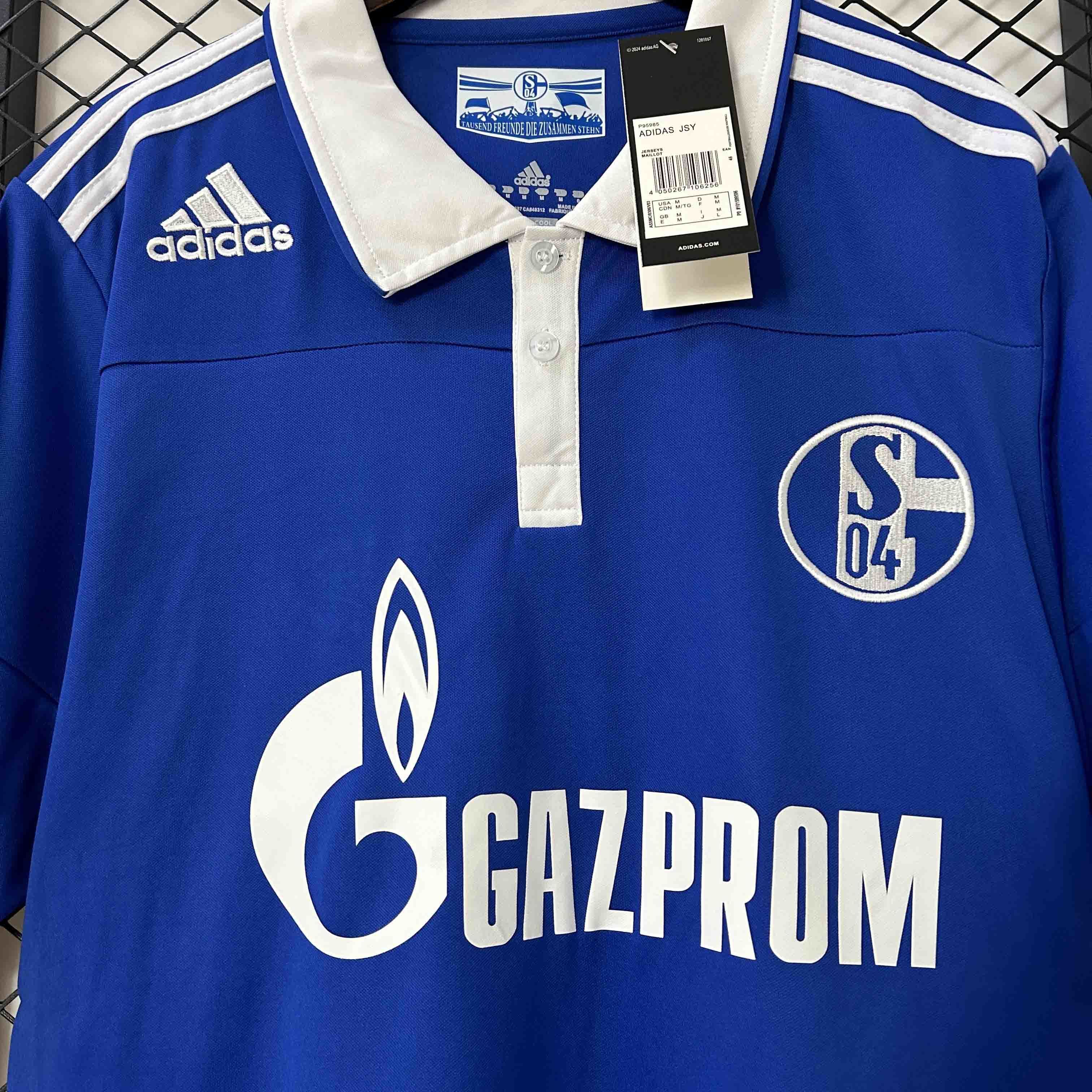 10-11 Schalke 04 Home Retro Kit Vintage Shirt AAAAJersey Supplier Yupoo 4