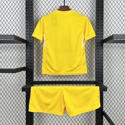25-26 Atletico Madrid Yellow Goalkeeper Kid Kits Youth Apparels Sino AAAAJersey Supply Yupoo 7