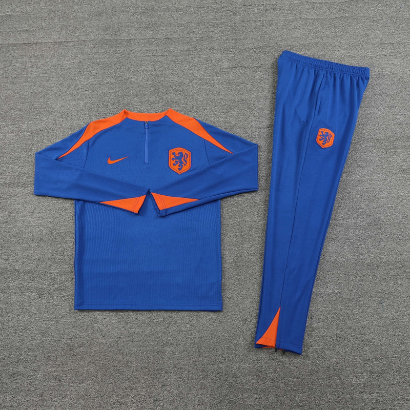 2024 Netherlands Long Sleeve Training Suit Football Shirts 2