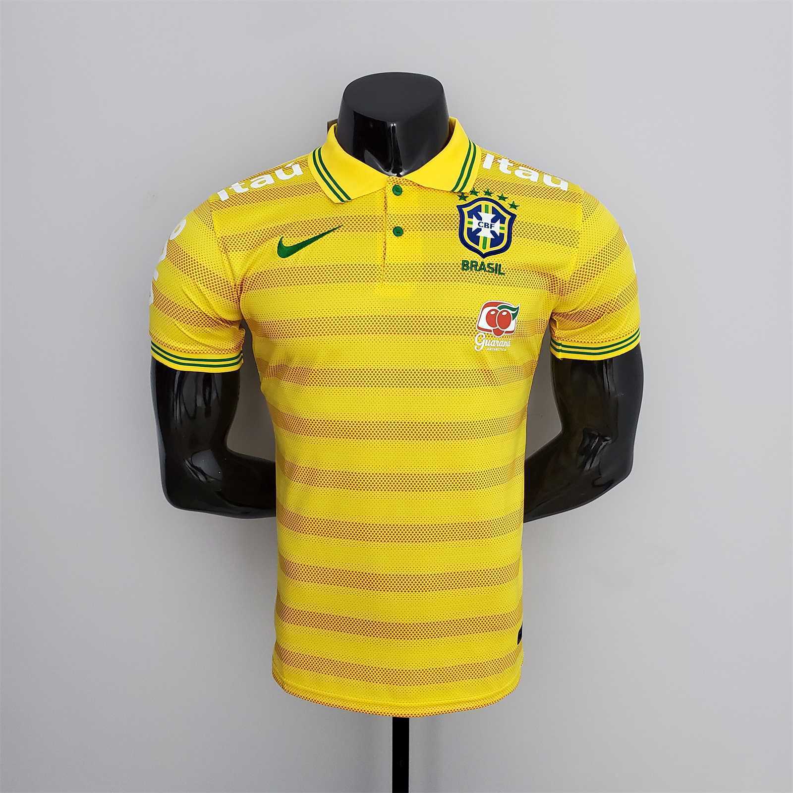 Brazil POLO yellow stripe