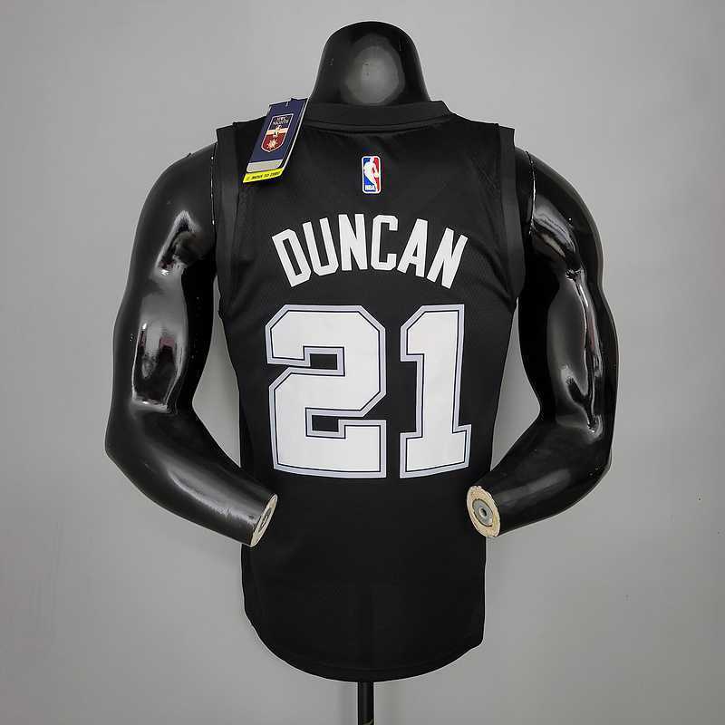 New DUNCAN#21 season Spurs City Edition black 1