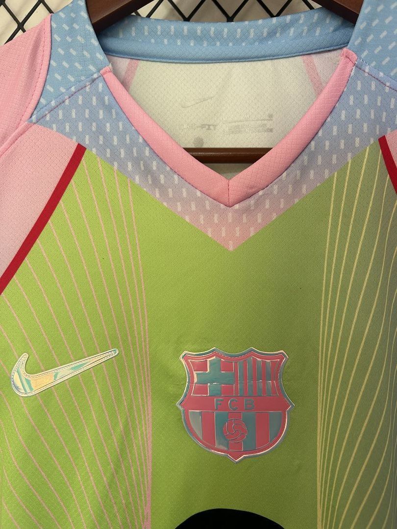 25-26 Barcelona Green Special Edition Kit Football T-Shirt Soccer AAAAJersey Yupoo 3