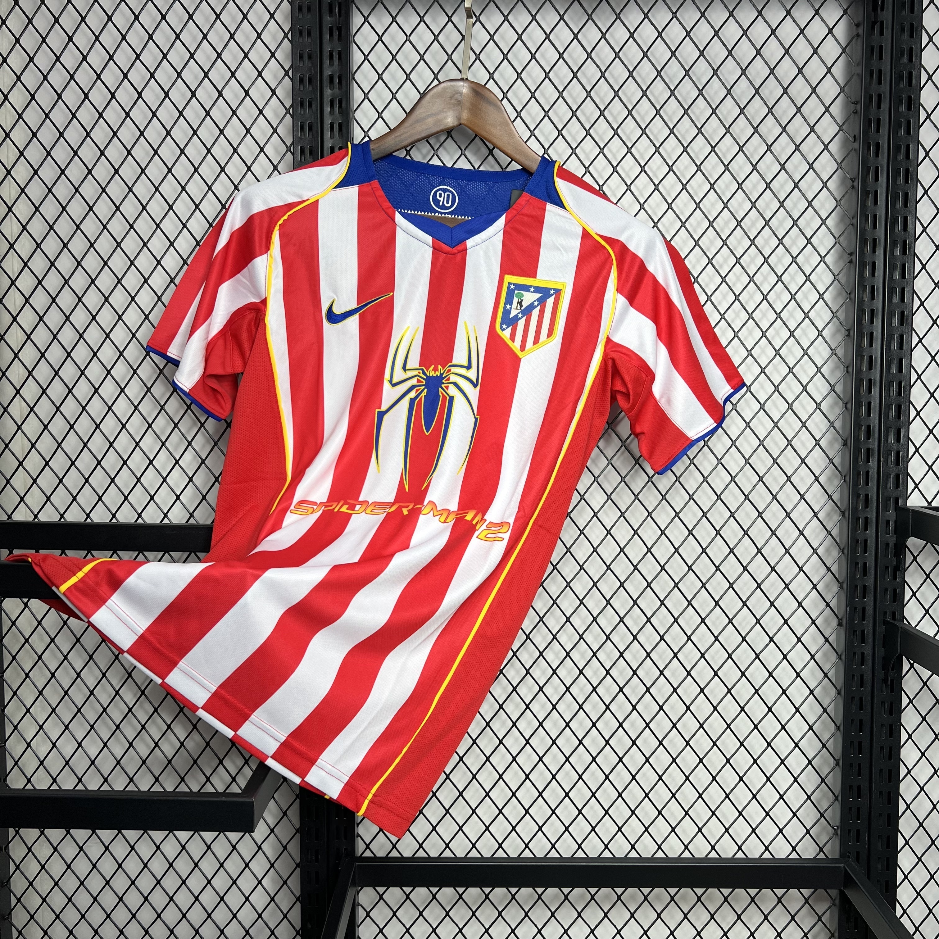 04-05 Atletico Madrid Home Kit Retro Football Vintage Uniform AAAAJersey Supply Yupoo