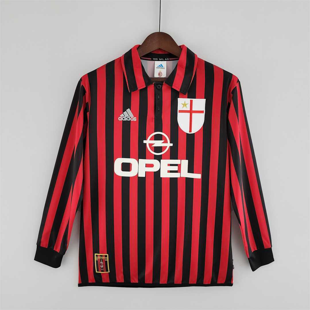99-00 AC Milan home long sleeve