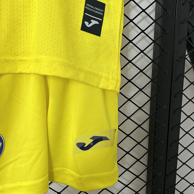 24-25 Villarreal Home Kid Kits Youth Apparels Soccer AAAAJersey Yupoo 7
