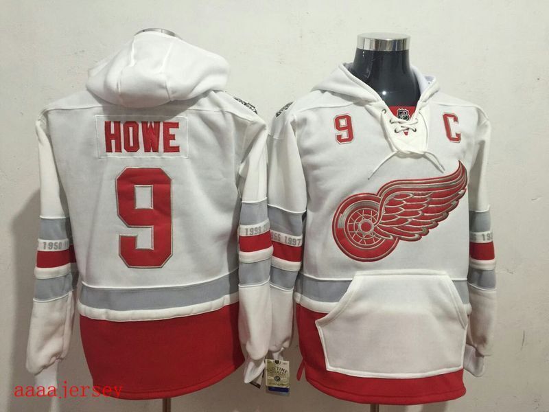 Detroit Red Wings hoodie ice hockey jersey M-3XL 底特律红翼队帽衫冰球服 3
