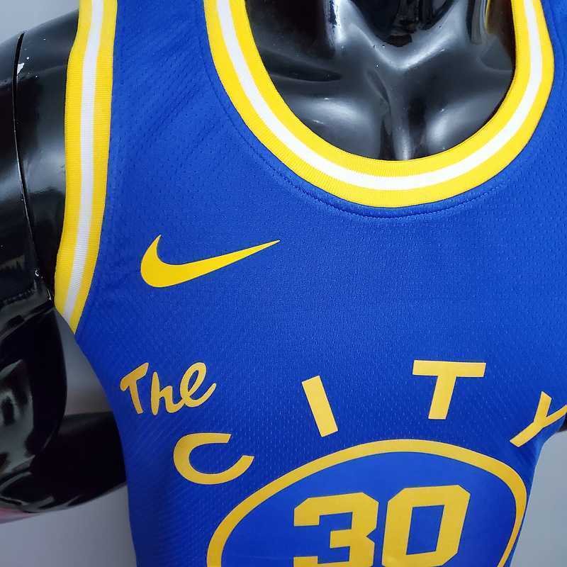Tram version CURRY#30 Golden State Warriors blue 2