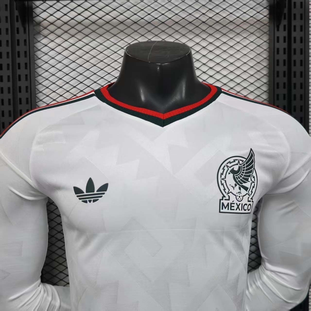 2026 World Cup Mexico Away Kit Football Player Version Long Sleeve Shirt AAAAJersey Dropship Yu 2