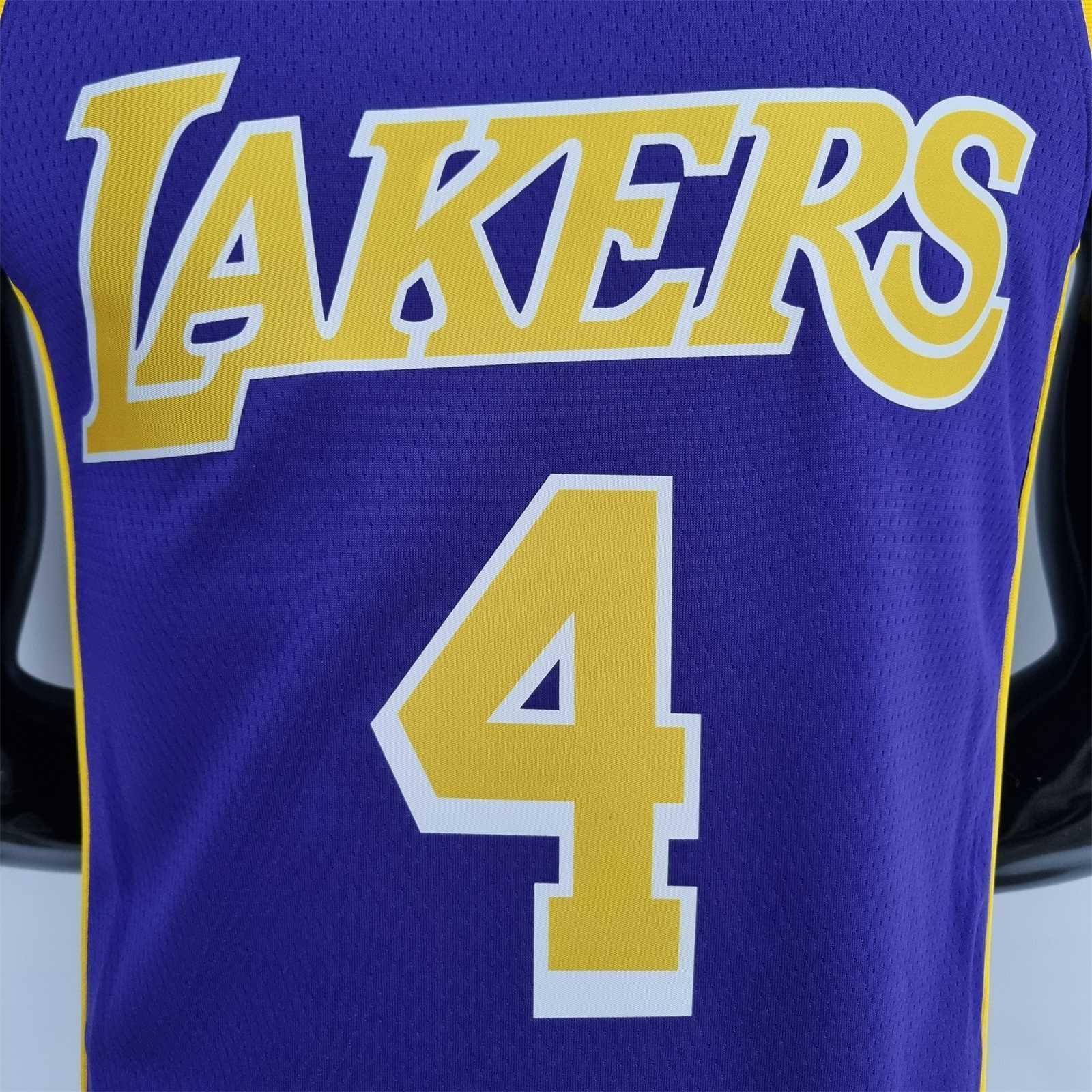 75th Anniversary Rondo #4 Los Angeles Lakers Jordan Purple NBA Jersey 9