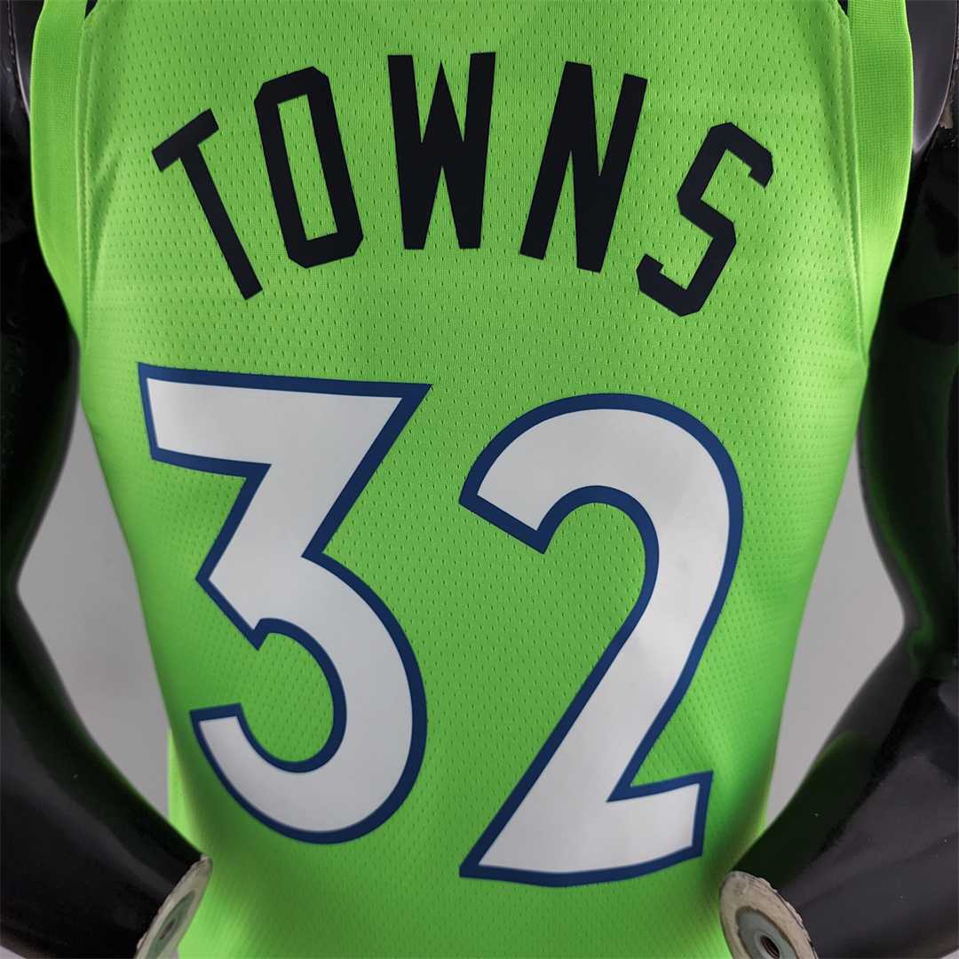 Minnesota Timberwolves TOWNS#32 Air Jordan NBA Jersey Blue 7