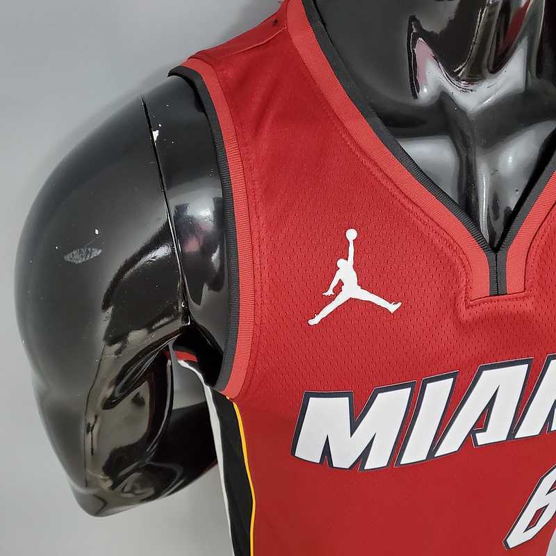 New Miami Heat Jordan JAMES #6 Burgundy 1