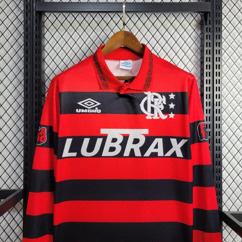 94-95 Flamengo Home Retro Kit Long Sleeve Vintage Shirt Football AAAAJersey Supplier 2