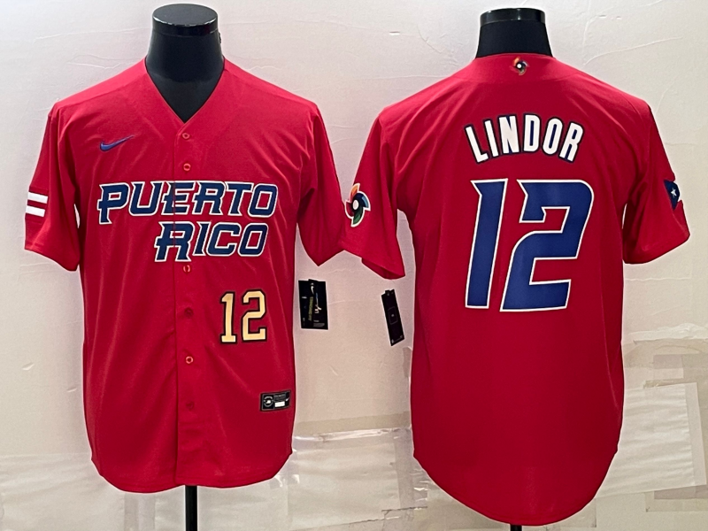 Puerto Rico 2023 World Cup Baseball Jerseys 43