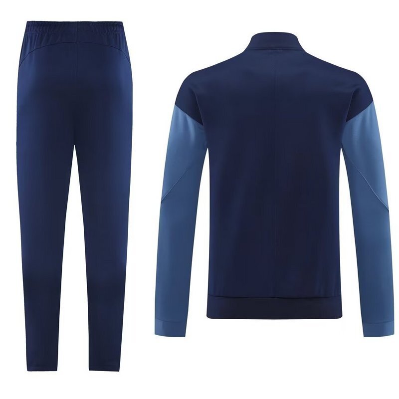 25-26 PSG Navy&Blue Tracksuits White Long Jacket Suits 1