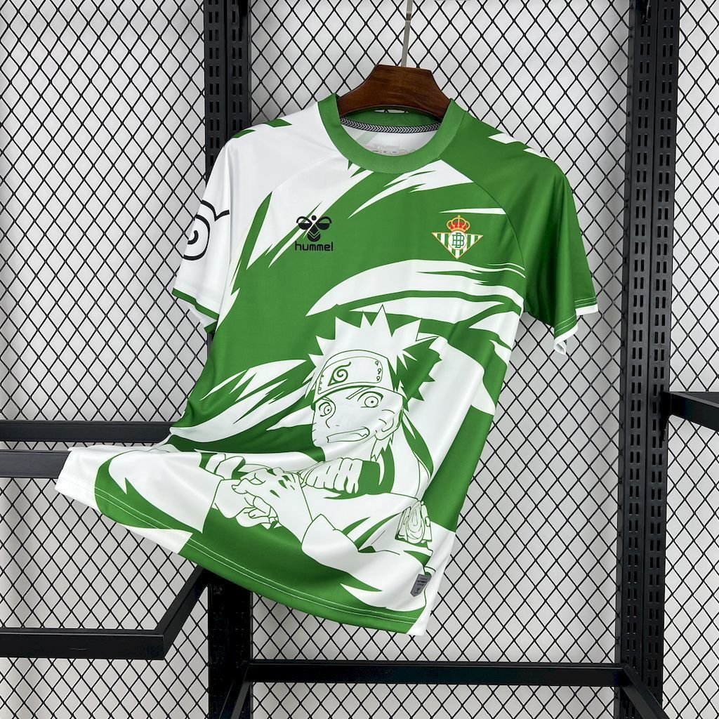 25-26 Real Betis x Naruto Special Edition Kit Football T-Shirt AAAAJersey Supply Yupoo 5