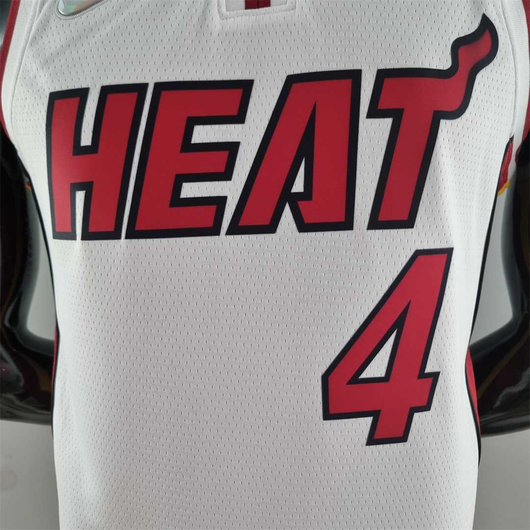 75th Anniversary Miami Heat OLADIPO#4 White NBA Jersey 9