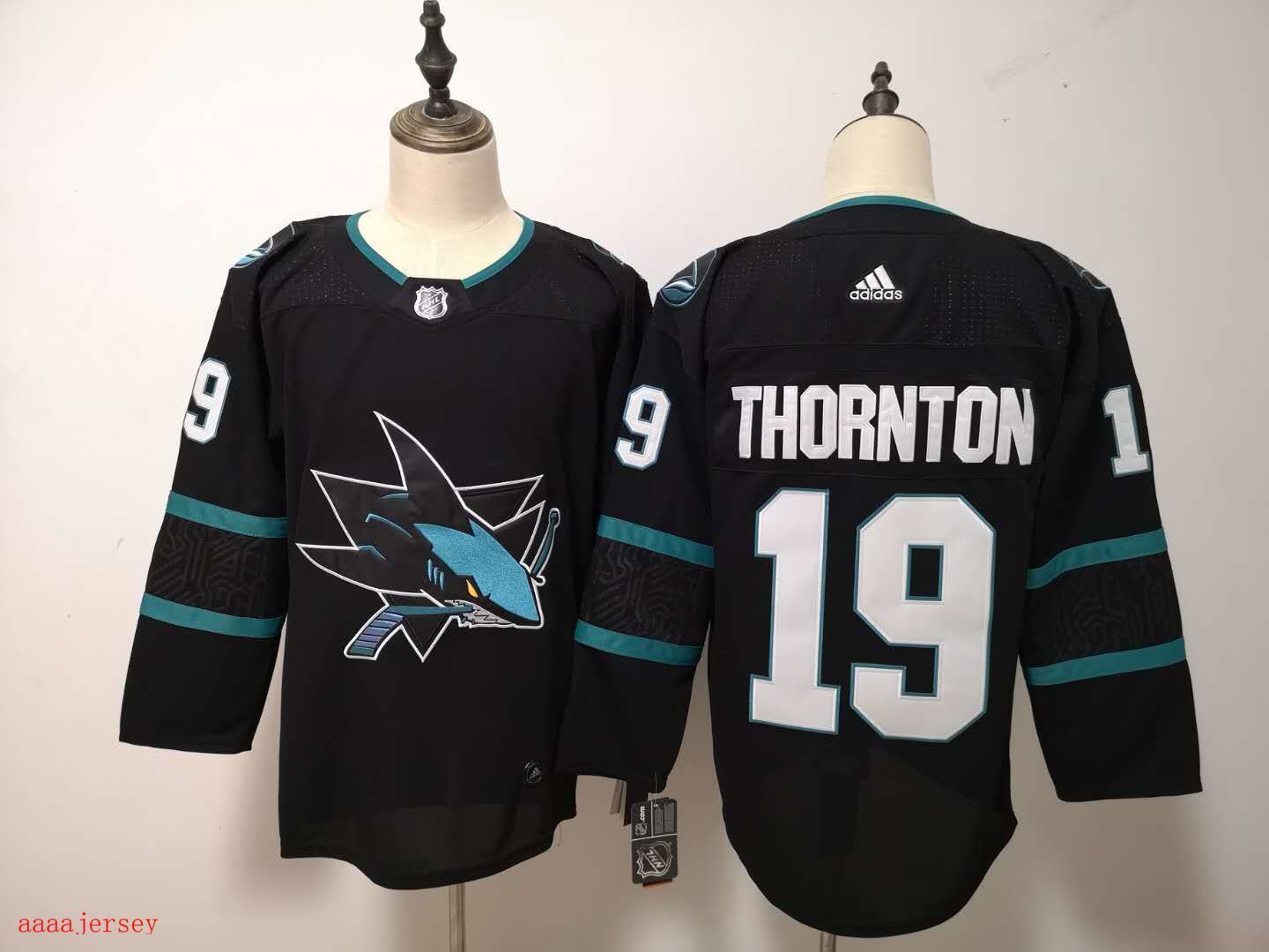 San Jose Sharks ice hockey jersey M-3XL 圣何塞鲨鱼队冰球服 1